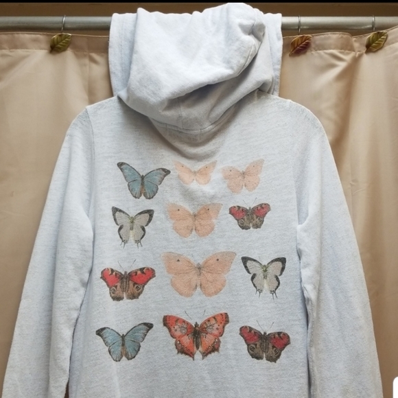 Wildfox Metamorphosis Butterfly Track Hoodie XS - Picture 3 of 8